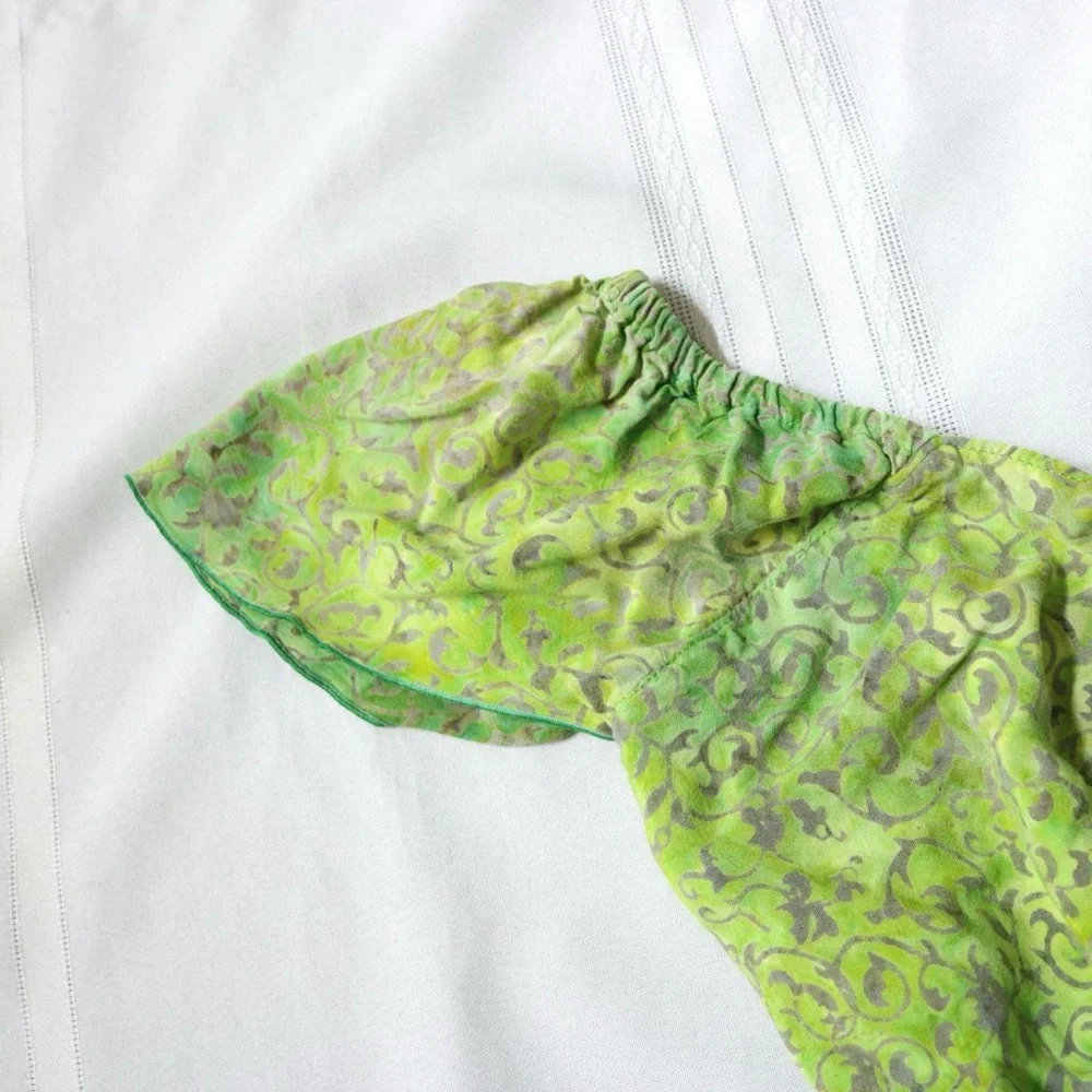 Green boho fairy princess dress - Picture 4 of 14